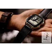 DÂY ĐỒNG HỒ DÀNH CHO CASIO AE1200 - RAM BLACK ĐEN HUYỀN THOẠI . - CASIO AE1200