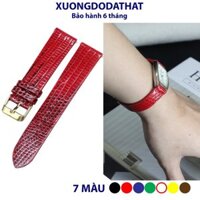 Dây Đồng Hồ, Dây Da Đồng Hồ Da Kỳ Đà Thật Nhập Khẩu Phom Mỏng Khoá Kim Thiết Kế Dây Sang Trọng Bảo Hành 12 Tháng