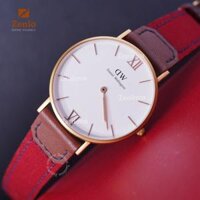 Dây đồng hồ DW Daniel Wellington – Dây Da Vải Đỏ