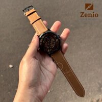 Dây đồng hồ Fossil Automatic da bê Pháp trơn màu nâu gold