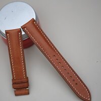 Dây đồng hồ handmade Da vetchata iataly màu nâu dạng độn