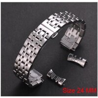 Dây đông hồ inox đúc đặc không rỉ Cao Cấp  tặng kèm dụng cụ thay dây - trắng,22