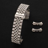 Dây đồng hồ inox đúc nam nữ 12mm 13mm 14mm 16mm 17mm 18mm 19mm 20mm 21mm 22mm - Trắng,18