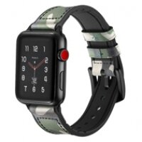Dây đồng hồ Jinya Camouflage Leather Apple Watch (42mm/44mm)