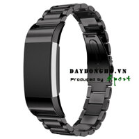 Dây đồng hồ kim loại fitbit charge 2 màu đen