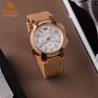 Dây đồng hồ Michael Kors Sydney – Dây Da Epsom Màu Nâu Gold