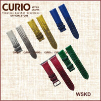 Dây đồng hồ nam nữ da kỳ đà thật cao cấp, tặng hộp gỗ + tool thay + khóa + chốt - WSKD CURIO LEATHER
