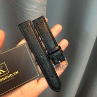 Dây đồng hồ Nam nữ size 12mm 14mm 16mm 18mm 20mm 22mm - Đen,14