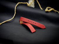 Dây đồng hồ nữ đỏ tươi cao cấp