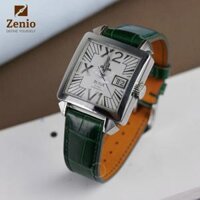 Dây đồng hồ Omega Deville – Dây Da Cá Sấu Màu Rêu