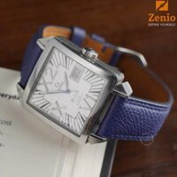 Dây đồng hồ Omega Deville Big Date -Dây Da Epsom Màu Navy