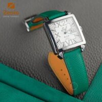 Dây đồng hồ Omega Deville Big Date – Dây Da Epsom Màu Xanh Lá
