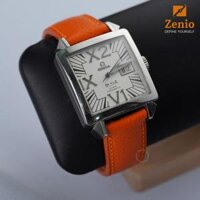 Dây đồng hồ Omega Deville Big Date – Dây Da Epsom Màu Cam