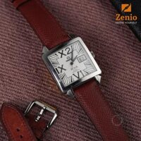 Dây đồng hồ Omega Deville Big Date – Dây Da Epsom Màu Đỏ Sẫm