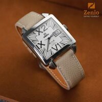 Dây đồng hồ Omega Deville Big Date – Dây Da Epsom Màu Etaupe