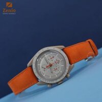 Dây Đồng Hồ Omega Swatch – Dây Da Buttero Màu Cam