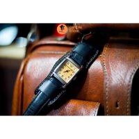 Dây đồng hồ quân đội Bundstrap Da bò thật màu đen siêu bền handmade RAM Leather B2 Nhỏ - Tặng khoá chốt và cây thay dây
