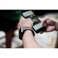 Dây đồng hồ siêu bền Ck 22mm da bò thật handmade thủ công RAM