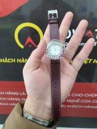 Dây Đồng Hồ Swarovski Đỏ Đô