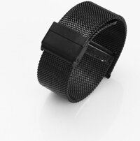 Dây đồng hồ thép không gỉ dây mesh cao cấp YE-008 - Đen - 14mm