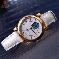 Dây đồng hồ Tissot Powermatic 80 Open Heart – Dây Da Cá Sấu Trắng