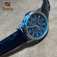 Dây đồng hồ Valentino da cá sấu màu đen
