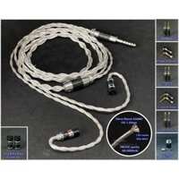 Dây đồng mạ bạc đơn tinh thể 7NOCC 23AWG Litz tết 4 - Connetor dùng cho tai nghe Sennheiser IE80/ IE80s