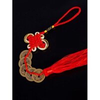 Dây đồng xu Ngũ Đế - Dây Tiền đồng xu phong thủy may mắn (Loại đồng xu nguyên chất)