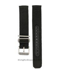 Dây Dù Đồng Hồ Seiko 5 Quân Đội Đen 4K13JZ (Size Mặt 37mm)