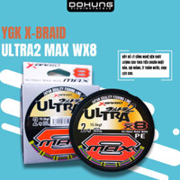 Dây Dù PE  YGK XBRAID ULTRA2 MAX WX8  150m Hàng Chính Hãng Sản Xuất Tại Nhật Bản
