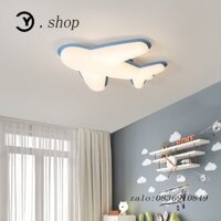 Đầy Đủ Quang Phổ Bảo Vệ Mắt Kem Gió Máy Bay Đèn Phòng Trẻ Em Bé TraiinsInternet Nổi Tiếng Sáng Tạo Phòng Ngủ Đèn Trần