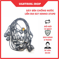 Dây đui đèn E27 kín nước, ngoài trời KENNO trang trí, LÕI ĐỒNG 100% quán cafe, trà sữa, gia đình