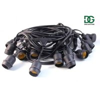 Dây đui đèn kín nước trang trí ngoài trời E27