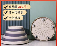 Đáy Gắn Di Động Chậu Hoa Khay Đa Năng Ròng Rọc Ròng Rọc Di Động Thoáng Khí Ròng Rọc Con Lăn Nhựa Nồi Xanh Cây B