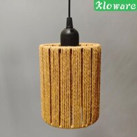 Dây Giấy Chụp Đèn Bóng Đèn Bảo Vệ Mộc Mạc Treo Lồng Dệt Bóng Đèn Treo Đèn Cho Nhà Hàng Đảo Nhà Bếp