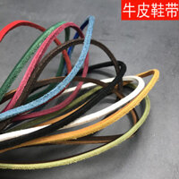 Dây giày da vuông, giày da retro, giày lười, giày thuyền, giày da, dây giày cho giày Martin, unisex, đen trắng