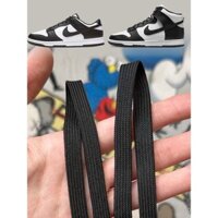 Dây giày Dunk Low Retro Panda bền màu đen và trắng, giày Air Force trắng đa năng, dây giày phẳng AJ1 chính hãng