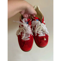 Dây giày Kiss Ting Thích hợp cho giày tập Adidas Samba Phụ kiện ngọc trai Khóa trang trí hoa giày cưới DIY