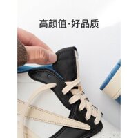 Dây giày sáp AJ1 Lightning Reverse Hook Fujiwara Hiroshi Dây giày Dunk Off-White sáp dầu vintage retro