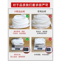 Dây giày trắng cho nam và nữ AF1 Air Force One AJ1 Converse Vans giày vải phẳng màu đen trắng dây giày cotton