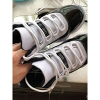 Dây giày tròn AJ11 tương thích màu trắng, phù hợp với giày Nike Joe 11, màu xám mát, khóa Kang, màu xanh navy, giày Nike Big Devil chính hãng