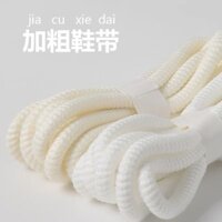 Dây giày tròn dày 8mm cho giày bóng rổ, giày thể thao, giày bánh mì, unisex, nhiều màu sắc, polyester cotton chống bụi bẩn