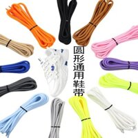 Dây giày tròn, giày thể thao vải canvas, giày trắng, dây giày thể thao, giày đi bộ ngoài trời, dây giày cho bốt Martin