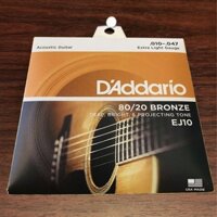 Dây guitar acoustic D'Addario EJ10