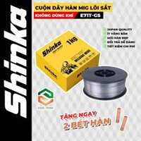 Dây hàn MIG không khí có thuốc Shinka 1.0 / dây hàn Mig lõi thuốc 1kg Shinka 1.0/ cuộn dây không dùng bình khí