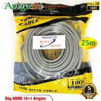 Dây Hdmi, Dây Cáp Tín Hiệu HDMI 25m, 19+1 ARIGATO Chuẩn 2.0 Hàng Chính Hãng, Chất Lượng Cực Tốt 4k*2k