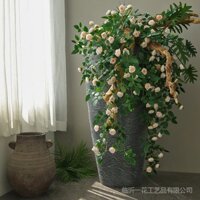 Dây Hoa Hồng Treo Trang Trí Decor Nhà Cửa, Cửa Hàng Tạo Không Gian Tươi Mát Dây Hoa Giả Như Thật