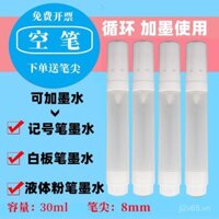 Dạy học bút bảng trắng bút nước bảng xanh đen viết bút trống dung tích lớn 30ml bút mực dạng lỏng có thể bổ sung miễn phí vận chuyển