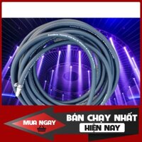 Dây hơi cao su bố vải Ponahose 4m, made in Korea, lỗ 8mm, kèm bộ đầu nối nhanh cao cấp