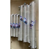 Dây Hơi Xoắn 8mm - Ống Xịt Hơi PU Kaily - Trắng - Nhỏ gọn tiện lợi - Dài 12M